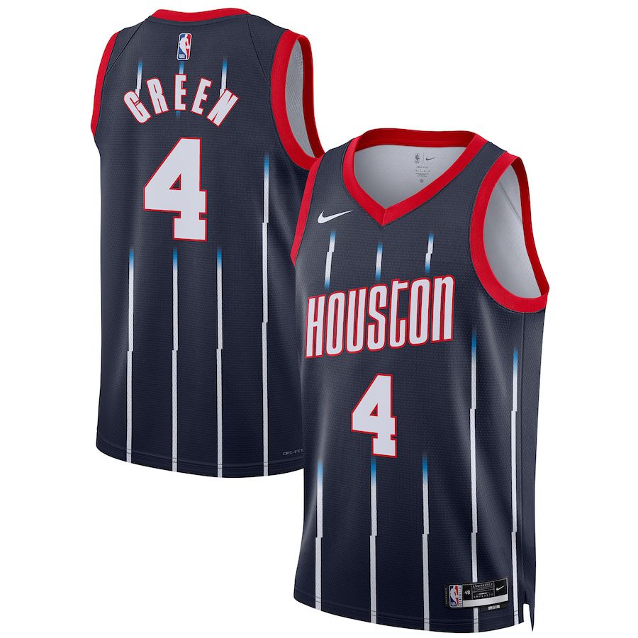Men Houston Rockets #4 Jalen Green Nike Navy City Edition 2022-23 Swingman NBA Jersey->toronto raptors->NBA Jersey